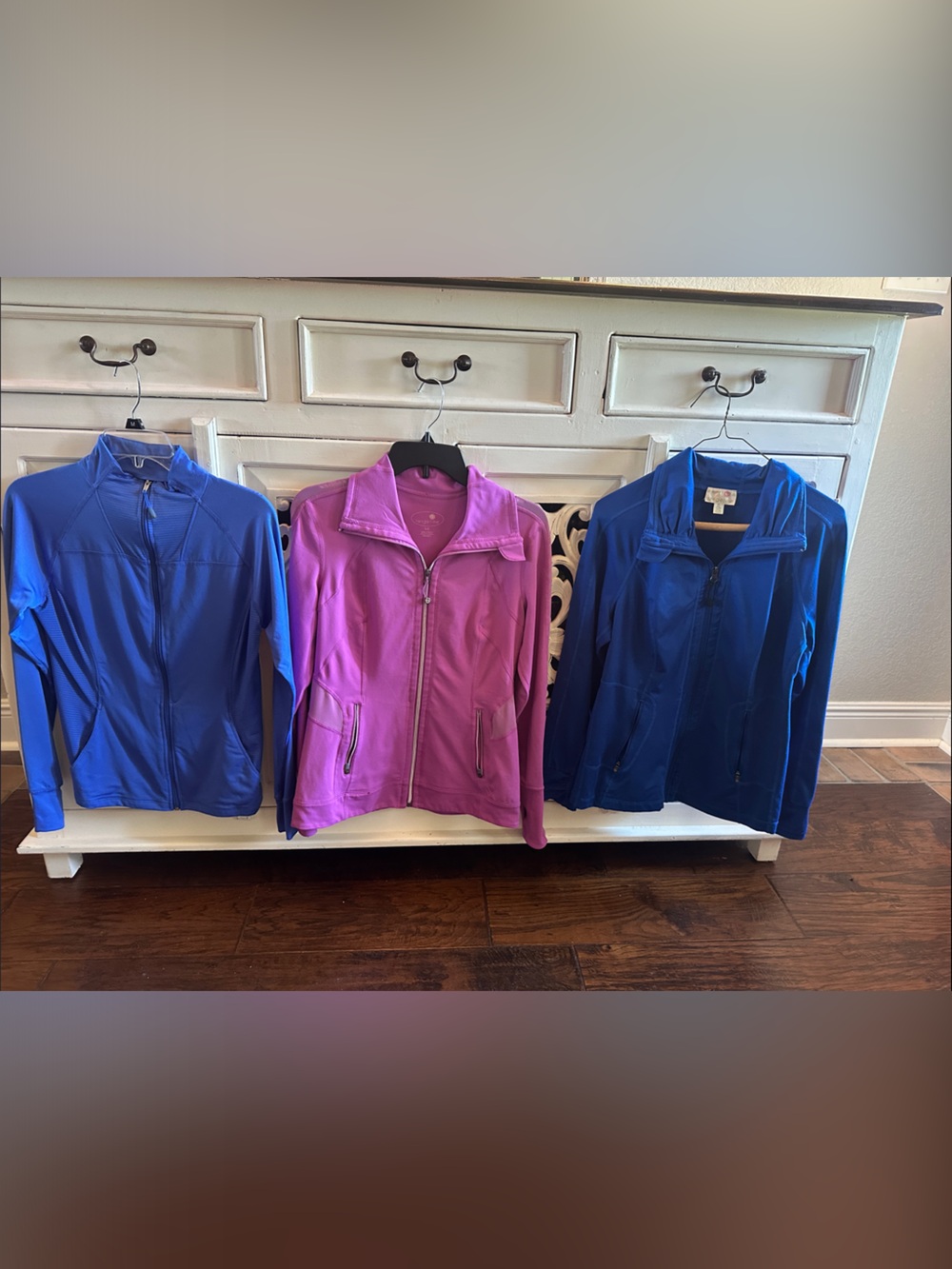 Tangerine blue and Purple Zip-Front Jackets (3)